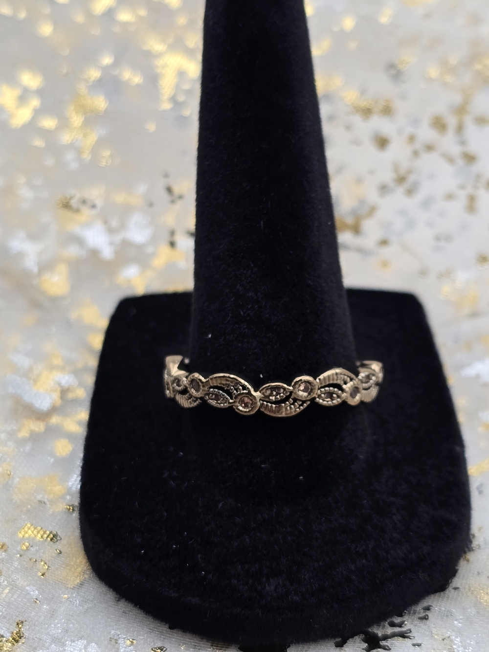 Size 9¾ Rosalie Antique Style Delicate Filigree Women's Ring